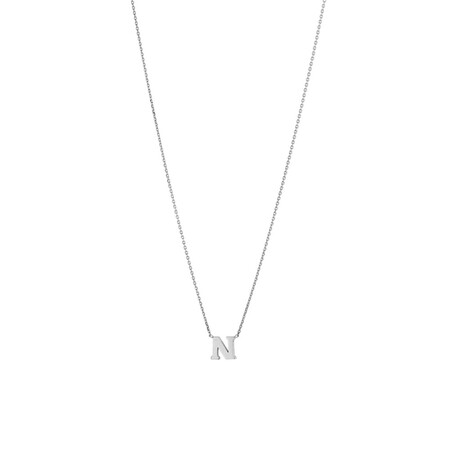 'N' Initial Necklace in Sterling Silver 'N' Initial Necklace in Sterling Silver