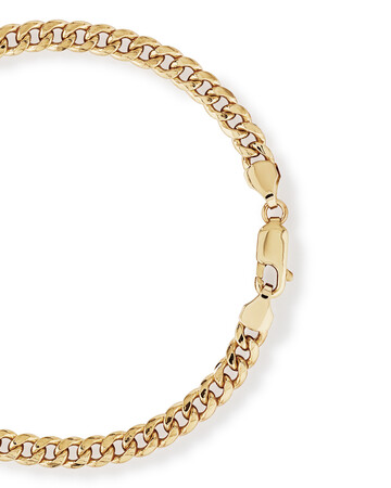19cm (7.5”) Hollow Miami Curb Bracelet in 10kt Yellow Gold 19cm (7.5”) Hollow Miami Curb Bracelet in 10kt Yellow Gold