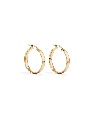 23mm Round Hoop Earrings in 10kt Yellow Gold 23mm Round Hoop Earrings in 10kt Yellow Gold
