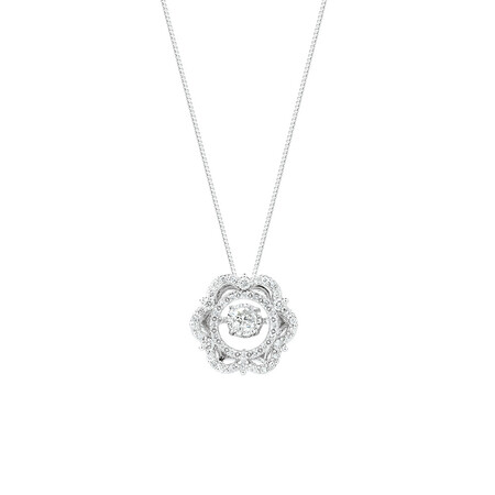 Everlight Pendant with 0.38 Carat TW of Diamonds in 10ct White Gold Everlight Pendant with 0.38 Carat TW of Diamonds in 10ct White Gold