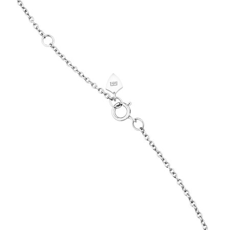 Open Oval Pendant with 0.25 Carat TW of Diamonds in Sterling Silver Open Oval Pendant with 0.25 Carat TW of Diamonds in Sterling Silver