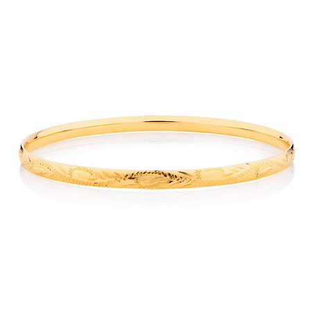 Bangle in 10kt Yellow Gold Bangle in 10kt Yellow Gold
