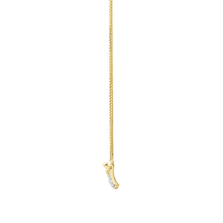 Crown Necklace with Diamonds in 10kt Yellow Gold Crown Necklace with Diamonds in 10kt Yellow Gold