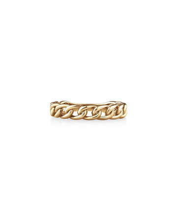 Link Ring in 10kt Yellow Gold Link Ring in 10kt Yellow Gold