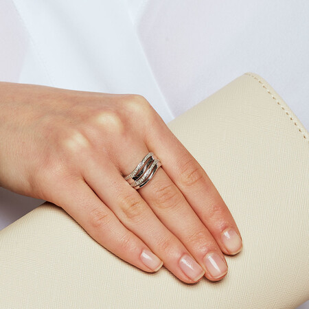 Online Exclusive - Ring with 0.20 Carat TW of Diamonds in Sterling Silver Online Exclusive - Ring with 0.20 Carat TW of Diamonds in Sterling Silver
