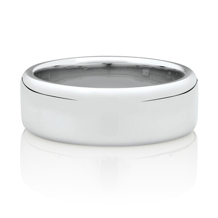 8mm Round Edge Ring in Sterling Silver 8mm Round Edge Ring in Sterling Silver