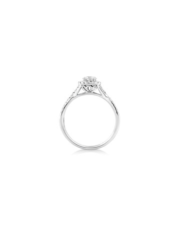 Engagement Ring with 0.70 Carat TW of Diamonds in 14kt White Gold Engagement Ring with 0.70 Carat TW of Diamonds in 14kt White Gold