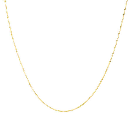 50cm (20") Box Chain in 10kt Yellow Gold 50cm (20") Box Chain in 10kt Yellow Gold