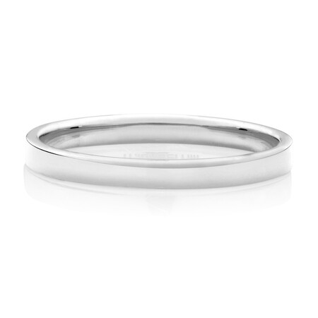 Lite Half Round Wedding Band in 10ct White Gold Lite Half Round Wedding Band in 10ct White Gold