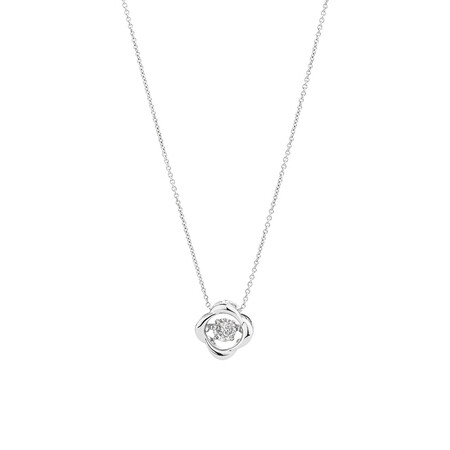 Everlight Twist Pendant with Diamonds in Sterling Silver Everlight Twist Pendant with Diamonds in Sterling Silver