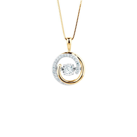 Everlight Pendant with 0.33 Carat TW of Diamonds in 10ct Yellow Gold Everlight Pendant with 0.33 Carat TW of Diamonds in 10ct Yellow Gold