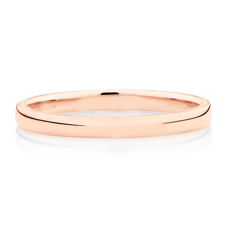 High Domed Wedding Band in 10ct Rose Gold High Domed Wedding Band in 10ct Rose Gold
