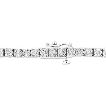 Tennis Bracelet with 0.50 Carat TW of Diamonds in Sterling Silver Tennis Bracelet with 0.50 Carat TW of Diamonds in Sterling Silver