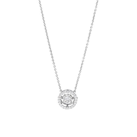Everlight Pendant with Diamonds in Sterling Silver Everlight Pendant with Diamonds in Sterling Silver