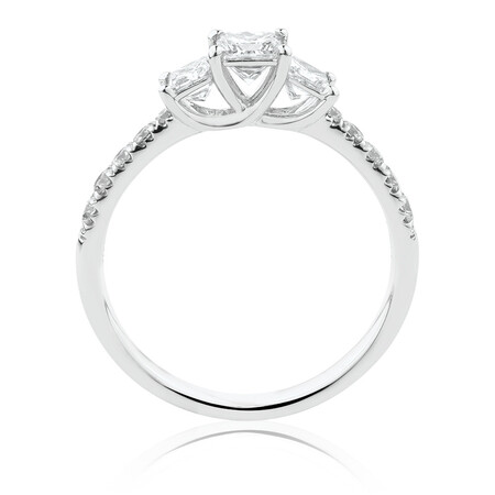 Evermore Engagement Ring with 1 Carat TW of Diamonds in 14kt White Gold Evermore Engagement Ring with 1 Carat TW of Diamonds in 14kt White Gold