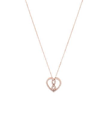 Small Infinitas Pendant with 1/4 Carat TW of Diamonds in 10kt Rose Gold Small Infinitas Pendant with 1/4 Carat TW of Diamonds in 10kt Rose Gold