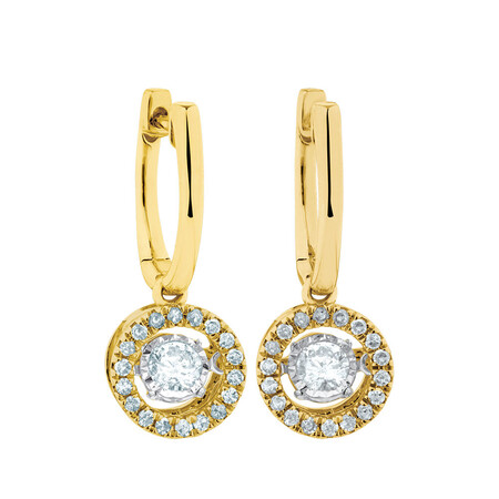 Everlight Earrings with 1/2 Carat TW of Diamonds in 10kt Yellow Gold Everlight Earrings with 1/2 Carat TW of Diamonds in 10kt Yellow Gold