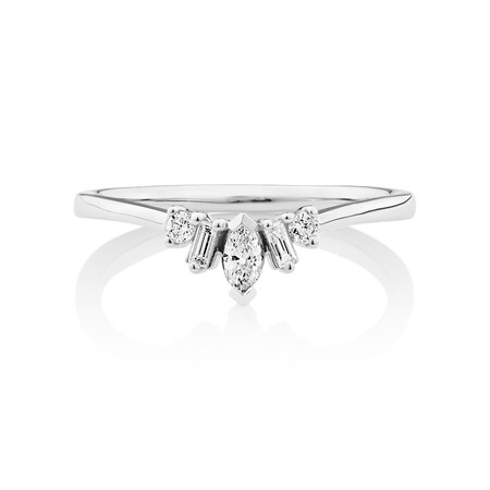Evermore Wedding Band with 0.20 Carat TW of Diamonds on 10ct White Gold Evermore Wedding Band with 0.20 Carat TW of Diamonds on 10ct White Gold