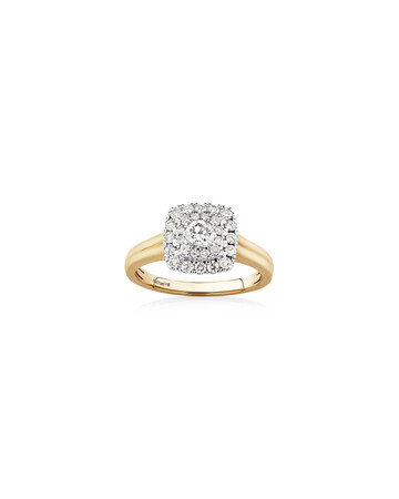 Bridal Set with 0.90 Carat TW of Diamonds in 10kt Yellow & White Gold Bridal Set with 0.90 Carat TW of Diamonds in 10kt Yellow & White Gold