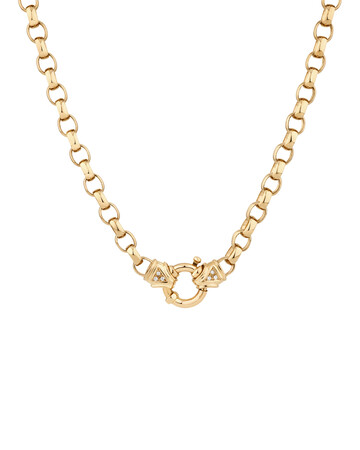 50cm (20") Diamond Belcher Chain with Diamonds in 10kt Yellow Gold 50cm (20") Diamond Belcher Chain with Diamonds in 10kt Yellow Gold