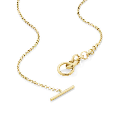 45cm (18”) Hollow Graduated Belcher Toggle Bar Chain in 10kt Yellow Gold 45cm (18”) Hollow Graduated Belcher Toggle Bar Chain in 10kt Yellow Gold