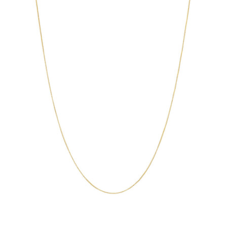 60cm (24") Box Chain in 10kt Yellow Gold 60cm (24") Box Chain in 10kt Yellow Gold