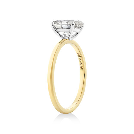 Southern Star Oval Solitaire Engagement Ring with a 1.50 Carat TW Diamond in 18kt Yellow & White Gold Southern Star Oval Solitaire Engagement Ring with a 1.50 Carat TW Diamond in 18kt Yellow & White Gold