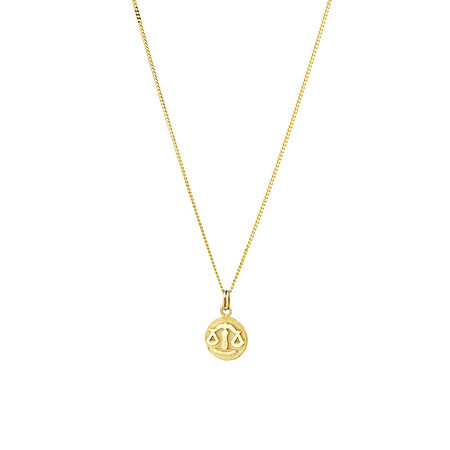 Libra Zodiac Pendant in 10ct Yellow Gold Libra Zodiac Pendant in 10ct Yellow Gold
