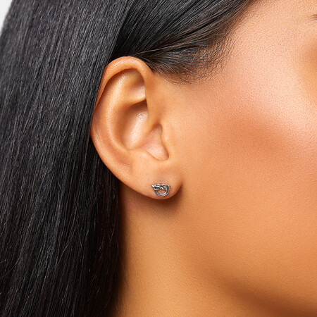 Knot Stud Earrings in Sterling Silver Knot Stud Earrings in Sterling Silver