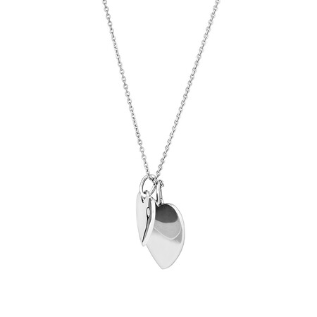 Heart Pendant with Cubic Zirconia in Sterling Silver Heart Pendant with Cubic Zirconia in Sterling Silver