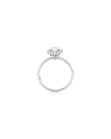 Sir Michael Hill Designer Oval Engagement Ring with 0.96 Carat TW Diamonds in 18kt White Gold Sir Michael Hill Designer Oval Engagement Ring with 0.96 Carat TW Diamonds in 18kt White Gold