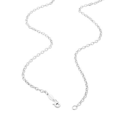 60cm (24") 2mm-2.5mm Width Belcher Chain in Sterling Silver 60cm (24") 2mm-2.5mm Width Belcher Chain in Sterling Silver