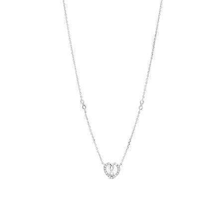 Mini Infinitas Pendant with Diamonds in Sterling Silver Mini Infinitas Pendant with Diamonds in Sterling Silver