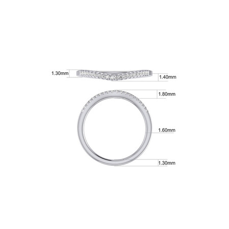Bridal Set With 0.60 Carat TW of Diamonds In 10ct White Gold Bridal Set With 0.60 Carat TW of Diamonds In 10ct White Gold