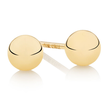 4mm Ball Stud Earrings in 10ct Yellow Gold 4mm Ball Stud Earrings in 10ct Yellow Gold