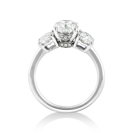 Sir Michael Hill Designer Three Stone Engagement Ring with 3.44 Carat TW of Diamonds in 18kt White Gold Sir Michael Hill Designer Three Stone Engagement Ring with 3.44 Carat TW of Diamonds in 18kt White Gold