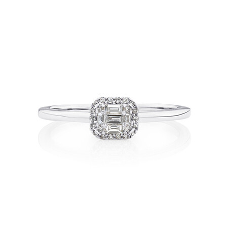 Evermore Promise Ring with 0.15 Carat TW of Diamonds in 10ct White Gold Evermore Promise Ring with 0.15 Carat TW of Diamonds in 10ct White Gold