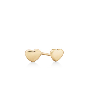 Heart Stud Earrings in 10ct Yellow Gold Heart Stud Earrings in 10ct Yellow Gold
