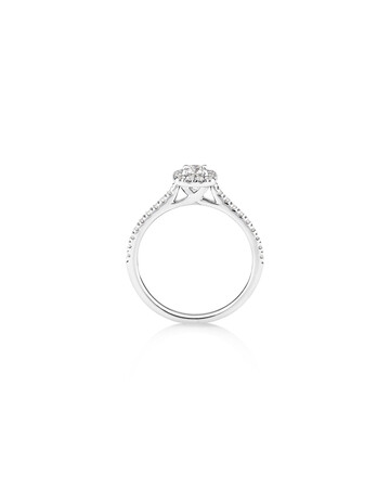 Engagement Ring with 1/2 Carat TW of Diamonds in 14ct White Gold Engagement Ring with 1/2 Carat TW of Diamonds in 14ct White Gold