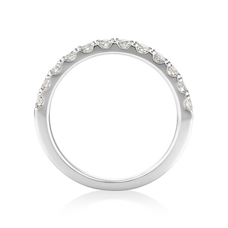 Wedding Band with 1/2 Carat TW of Diamonds in 14kt White Gold Wedding Band with 1/2 Carat TW of Diamonds in 14kt White Gold