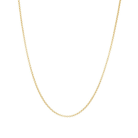 45cm (18") Hollow Belcher Chain in 10ct Yellow Gold 45cm (18") Hollow Belcher Chain in 10ct Yellow Gold