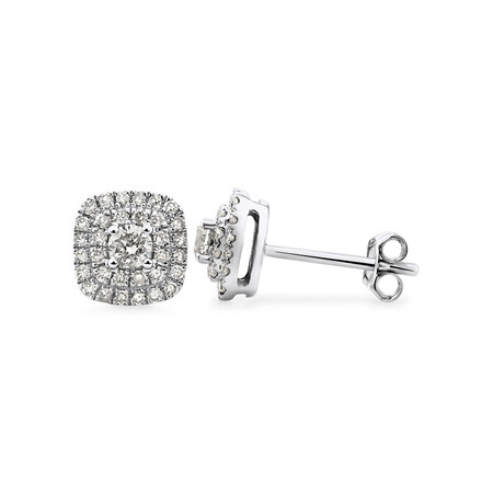 Stud Earrings with 1/2 Carat TW of Diamonds in 10kt White Gold Stud Earrings with 1/2 Carat TW of Diamonds in 10kt White Gold
