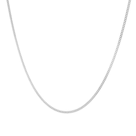 55cm (22") 1.5mm - 2mm Width Curb Chain in Sterling Silver 55cm (22") 1.5mm - 2mm Width Curb Chain in Sterling Silver