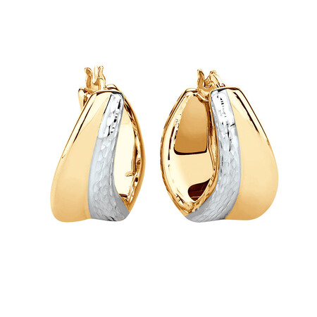 Electroforming Earring in 14ct Yellow & White Gold Electroforming Earring in 14ct Yellow & White Gold