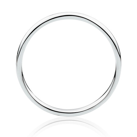 High Domed Wedding Band in 18ct White Gold High Domed Wedding Band in 18ct White Gold
