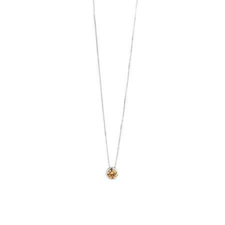 Pendant with Morganite Cubic Zirconia in Sterling Silver Pendant with Morganite Cubic Zirconia in Sterling Silver