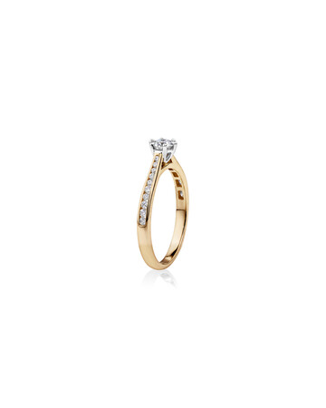Ring with 0.48 Carat TW of Diamonds in 14kt Yellow & White Gold Ring with 0.48 Carat TW of Diamonds in 14kt Yellow & White Gold