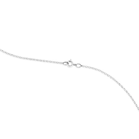 K' Initial necklace with 0.10 Carat TW of Diamonds in 10ct White Gold K' Initial necklace with 0.10 Carat TW of Diamonds in 10ct White Gold