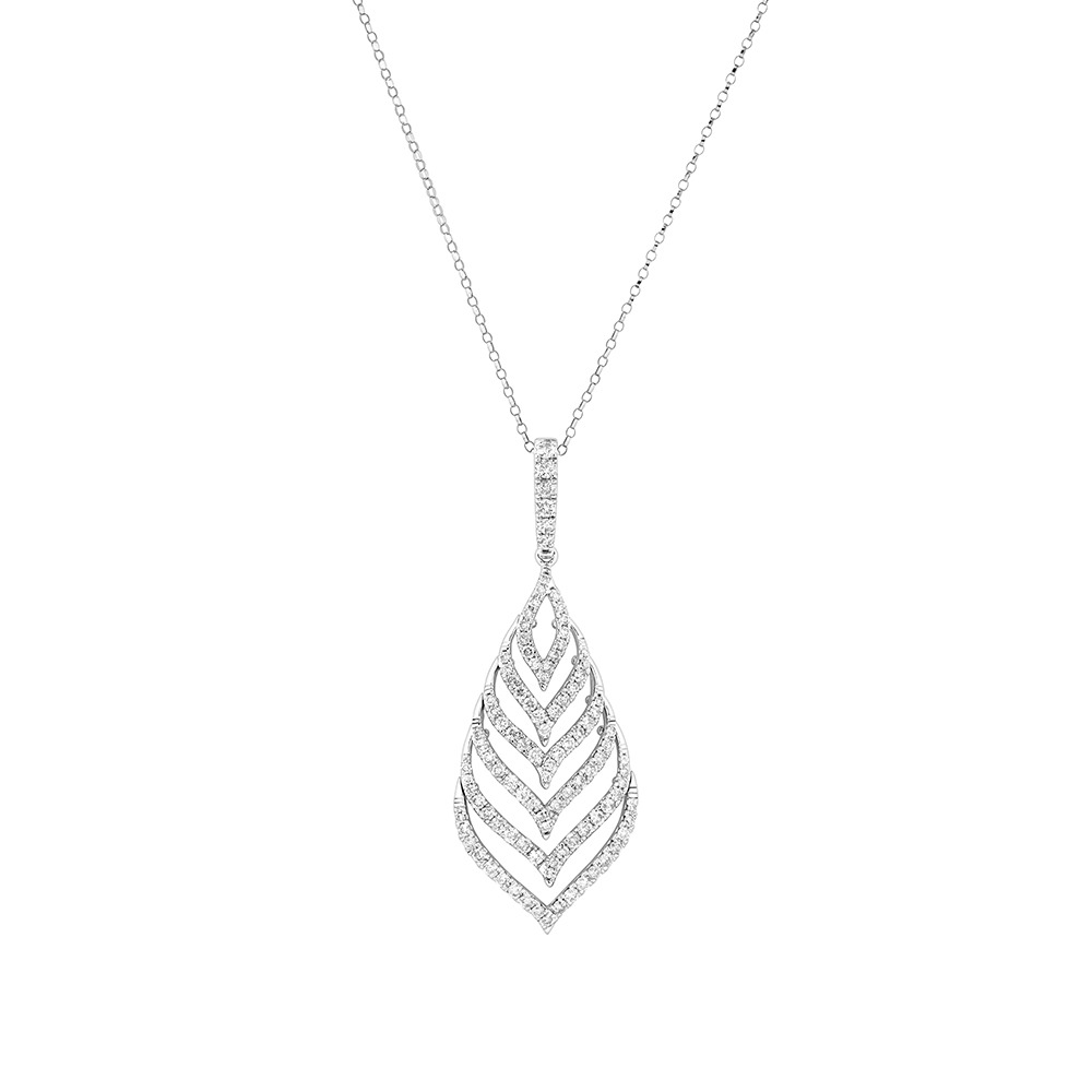 Teardrop Pendant with 1.25 Carat TW of 