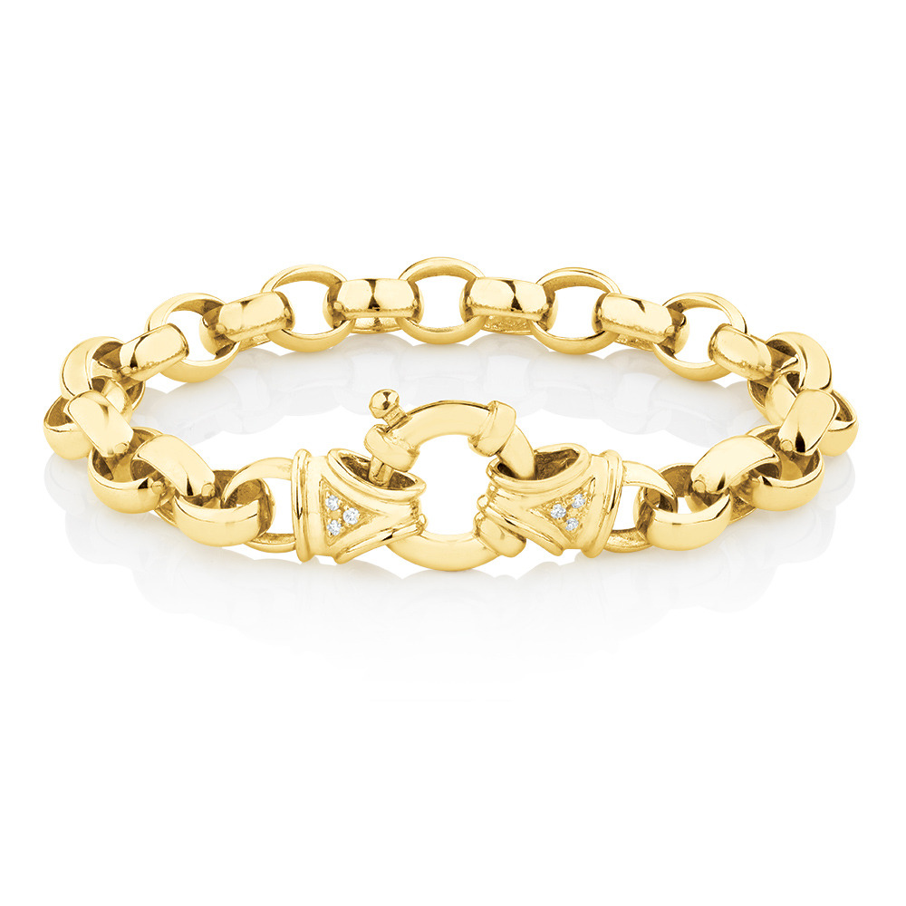 gold belcher bracelet for sale